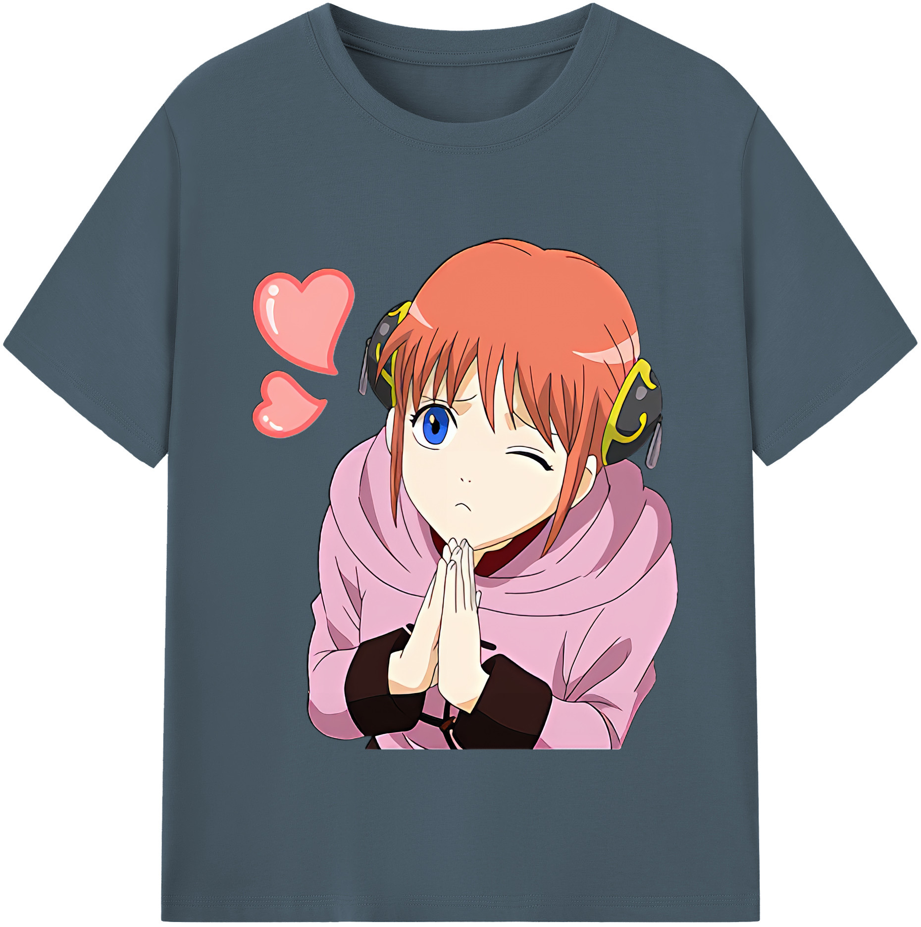 ぎんたま 坂田銀時（さかたぎんとき） 神楽 志村新八（しむら しんぱち） GINTAMA Sakata Gintoki Kagura Shimura Shinpachi 綿100％半袖Tシャツ（フロントプリント）